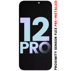 OLED Assembly With Proximity Sensor Flex Pre-Installed Compatible For iPhone 12 Pro (Service Pack)