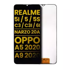 LCD Assembly Without Frame For Realme 5i / 5 / 5S / C3 / C3i / 6i / Narzo 20A / OPPO A5 2020 / A9 2020 (Refurbished) (All Colors)