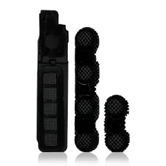 Loudspeaker / Mic Mesh Compatible For iPhone XR (Black) (10 Pack)