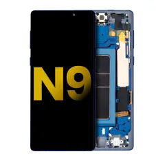OLED Assembly With Frame Compatible For Samsung Galaxy Note 9 (Refurbished) (Ocean Blue)