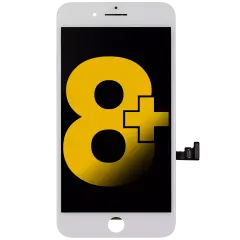LCD Assembly With Steel Plate Compatible For iPhone 8 Plus (Premium) (White)