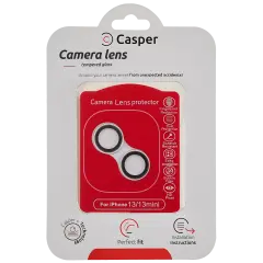 Casper Camera Lens Protector For iPhone 13 / 13 Mini (Silver) (Clear)
