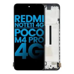 LCD Assembly With Frame For Xiaomi Redmi Note 11 (Aftermarket: Incel) (All Colors)