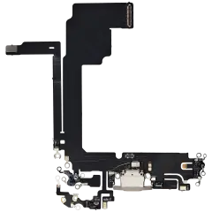 Charging Port Flex Cable Compatible For iPhone 15 Pro Max (Aftermarket Plus) (Natural Titanium)