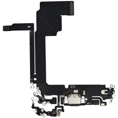 Charging Port Flex Cable Compatible For iPhone 15 Pro Max (Aftermarket Plus) (Black Titanium)