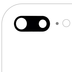 Back Camera Lens With Adhesive (Glass Only) Compatible For iPhone 7 Plus / 8 Plus (10 Pack) (Aftermarket Plus)