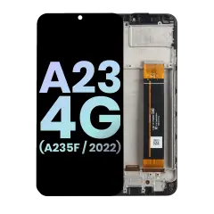 LCD Assembly With Frame Compatible For Samsung Galaxy A23 4G (A235F / 2022) (International Version) (Service Pack) (All Colors)
