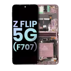 Inner OLED Assembly With Frame For Samsung Galaxy Z Flip 5G (F707) (Service Pack) (Mystic Bronze)