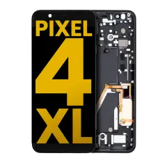OLED  Assembly With Frame Compatible For Google Pixel 4 XL (Refurbished) (Gray Power Button)