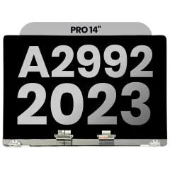 Complete LCD Display Assembly For MacBook Pro 14" A2992 (2023)  (Used OEM Pull: Grade A) (Space Black)