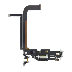 Charging Port Flex Cable Compatible For iPhone 13 Pro Max (Premium) (Graphite)