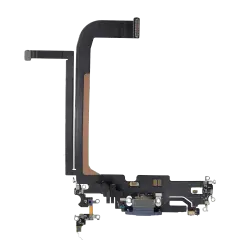 Charging Port Flex Cable Compatible For iPhone 13 Pro Max (Used OEM Pull) (Sierra Blue)