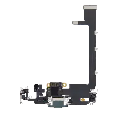 Charging Port Flex Cable With Board Compatible For iPhone 11 Pro Max (Used OEM Pull) (Midnight Green)