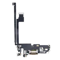 Charging Port Flex Cable Compatible For iPhone 12 Pro Max (Aftermarket Plus) (Gold)