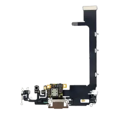 Charging Port Flex Cable With Board Compatible For iPhone 11 Pro Max (Aftermarket Plus) (Gold)