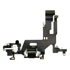 Charging Port Flex Cable Compatible For iPhone 11 (Premium) (Black)