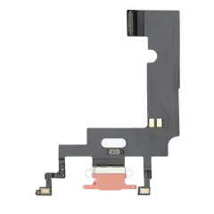Charging Port Flex Cable Compatible For iPhone XR (Premium) (Coral)
