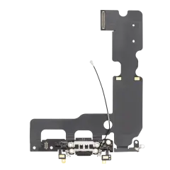 Charging Port Flex Cable Compatible For iPhone 7 Plus (Premium) (Jet / Matte Black)