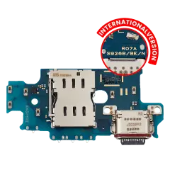Charging Port Board With Sim Card Reader Compatible For Samsung Galaxy S24 Plus 5G (S926B) (International Version) (Premium)