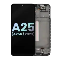 OLED Assembly With Frame Compatible For Samsung Galaxy A25 5G (A256 / 2023) (Service Pack) (All Colors)