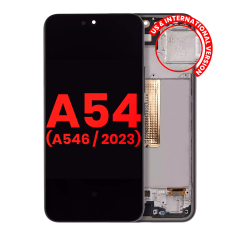 OLED Assembly With Frame For Samsung Galaxy A54 5G (A546 / 2023) (US & International Version) (Aftermarket Plus) (Graphite)