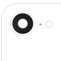 Back Camera Lens (Glass Only) With Adhesive Compatible For iPhone 16e (Real Sapphire) (Premium)