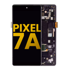 OLED Assembly With Frame (With Fingerprint Sensor ) For Google Pixel 7a 5G (Refurbished) (Charcoal)