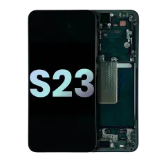 OLED Assembly With Frame Compatible For Samsung Galaxy S23 5G (US & International) (Service Pack) (Green)