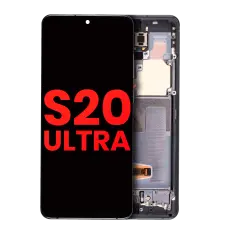 OLED Assembly With Frame Compatible For Samsung Galaxy S20 Ultra 5G (Aftermarket Plus) (Cosmic Gray)