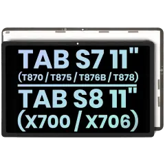 LCD Assembly Without Frame For Samsung Galaxy Tab S7 11" (2020) (T870 / T875 / T876B / T878)  /  Tab S8 11" (2022) (X700 / X706) (Service Pack) (All Colors)
