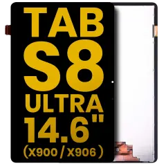 OLED Assembly Without Frame Compatible For Samsung Galaxy Tab S8 Ultra 14.6" (X900 / X906 ) (2022) (Refurbished) (Black)