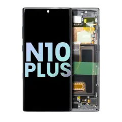 OLED Assembly With Frame For Samsung Galaxy Note 10 Plus / 5G (Service Pack) (Aura Black)