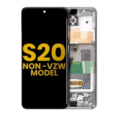 OLED Assembly With Frame Compatible For Samsung Galaxy S20 5G (Non-Verizon 5G UW Frame) (Refurbished) (Cosmic Gray)