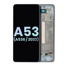 OLED Assembly With Frame Compatible For Samsung Galaxy A53 5G (A536 / 2022) (Service Pack) (Blue)