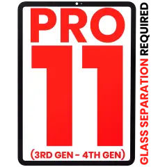 Front Glass For iPad Pro 11" 3rd Gen (2021) / iPad Pro 11" 4th Gen (2022) (Glass Separation Required)