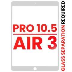 Front Glass Only For iPad Pro 10.5" / iPad Air 3 (White) (Glass Separation Required)