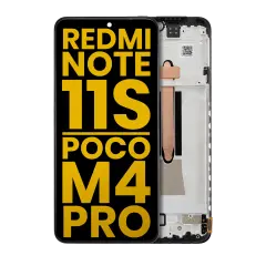 OLED Assembly With Frame For Xiaomi Redmi Note 11S 4G / Poco M4 Pro 4G (Refurbished) (All Colors)