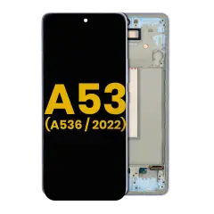 OLED Assembly With Frame Compatible For Samsung Galaxy A53 5G (A536 / 2022) (Refurbished) (Blue)