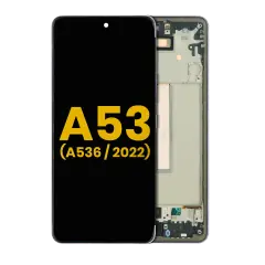 OLED Assembly With Frame Compatible For Samsung Galaxy A53 5G ( A536 / 2022) (Refurbished) (Black)
