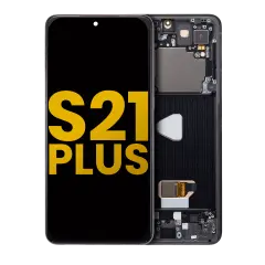 OLED Assembly With Frame Compatible For Samsung Galaxy S21 Plus 5G (Refurbished) (Phantom Black)