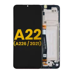 LCD Assembly With Frame Compatible For Samsung A22 5G (A226 / 2021) (Refurbished) (All Colors)
