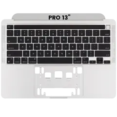 Top Case With Keyboard Compatible For MacBook Pro 13" (A2338 / Late 2020) (US English) (Silver)