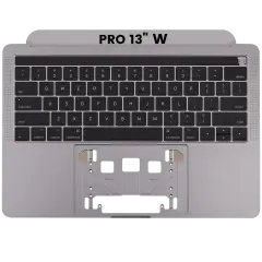 Top Case With Keyboard For MacBook Pro 13" A1706 (2016-2017) (US English) (Used OEM Pull: Grade New) (Space Gray)
