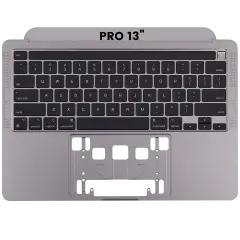 Top Case With Keyboard Compatible For MacBook Pro 13" (A2338 / Late 2020) (US English) (Space Gray)