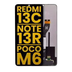 LCD Assembly Without Frame For Xiaomi Redmi 13C 5G / 13R / Poco M6 5G (Refurbished) (All Colors)
