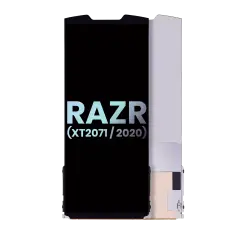 Main LCD Assembly Without Frame Compatible For Motorola Razr 5G (XT2071 / 2020) (Genuine OEM) (Black)