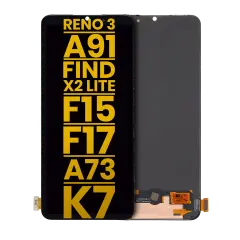 OLED Assembly Without Frame For OPPO Reno 3 / A91 / Find X2 Lite / F15 / F17 / A73 4G / K7 5G (Refurbished) (All Colors)