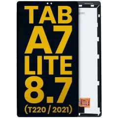 LCD Assembly Without Frame For Samsung Galaxy Tab A7 Lite 8.7" (2021) (T220) (WiFi Version) (Refurbished) (Black)
