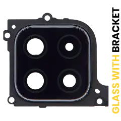 Back Camera Lens With Bracket Compatible For Samsung Galaxy A22 5G (A226 / 2021) (Black)