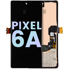 OLED Assembly With Frame (With Fingerprint Sensor) For Google Pixel 6A (Genuine OEM) (All Colors)